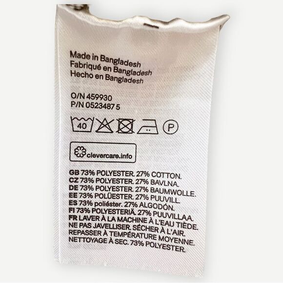 H&M Knit Yellow Gray Crewneck Relaxed Short Sleeve Pullover Boxy Sweater Top. XS - Picture 11 of 11